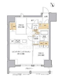 リビオメゾン田端 1401 間取り図