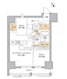 リビオメゾン田端 801 間取り図
