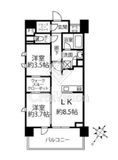 クリオラベルヴィ横濱サウス 1001 間取り図