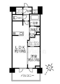 クリオラベルヴィ横濱サウス 903 間取り図