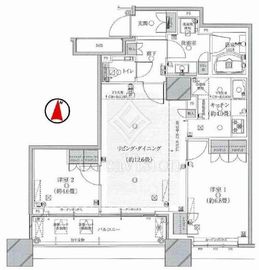 ザ・湾岸タワーレックスガーデン 12階 間取り図