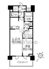クリオラベルヴィ横濱サウス 203 間取り図