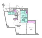 レジディアタワー乃木坂 1704 間取り図