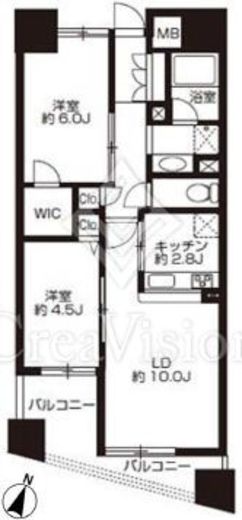 プライムアーバン日本橋大伝馬町 402 間取り図