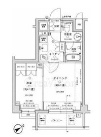 パレステュディオ代々木 7階 間取り図