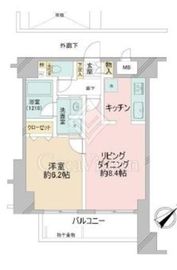 ダイアパレス代官山 10階 間取り図