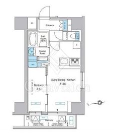 プレディアコート北千住 605 間取り図