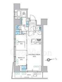 プレディアコート北千住 204 間取り図