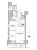 プレディアコート北千住 304 間取り図