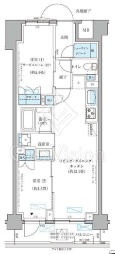 パークアクシス文京本郷 207 間取り図