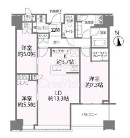 白金ザ・スカイ 41階 間取り図