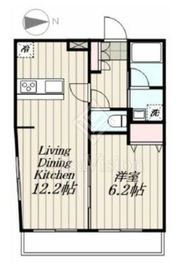 スカイコート戸越 3階 間取り図
