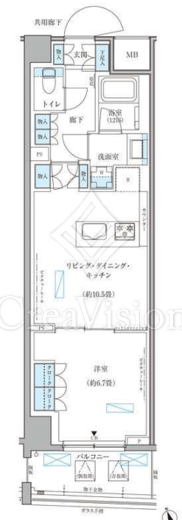 パークアクシス文京本郷 602 間取り図