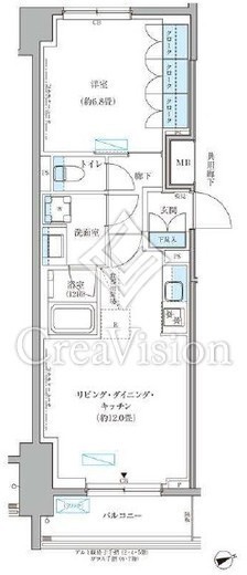 パークアクシス文京本郷 707 間取り図