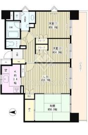 シェーヌ武蔵野 601 間取り図