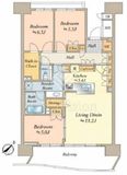HARUMI FLAG SEA VILLAGE (晴海フラッグ シーヴィレッジ) 6階 間取り図
