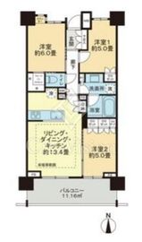 パークホームズ錦糸町猿江恩賜公園 4階 間取り図