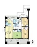 ライオンズマンションセントワーフ横濱 11階 間取り図