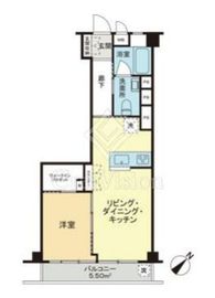 マンションヴィップ中野坂上 9階 間取り図
