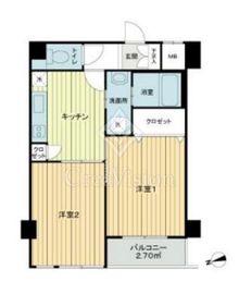 セントヒルズ落合 2階 間取り図