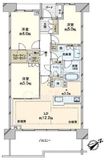 桜上水ガーデンズ 3階 間取り図