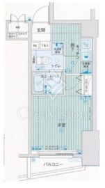 メインステージ東日本橋2 4階 間取り図