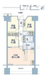 ザ・パークハウス青砥 4階 間取り図