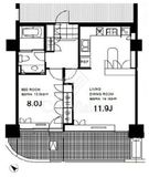 御殿山トラストコート 1423 間取り図