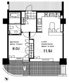 御殿山トラストコート 1423 間取り図