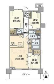 プラウドシティ国立 3階 間取り図