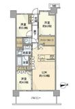プラウドシティ国立 6階 間取り図