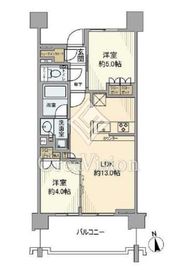 プラウドシティ国立 5階 間取り図