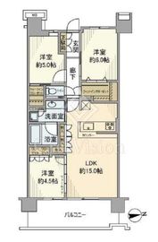 プラウドシティ国立 3階 間取り図