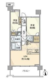 プラウドシティ国立 2階 間取り図