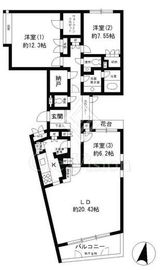 ハイム松原 102 間取り図