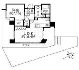 イニシア高輪プレシアスコート 2階 間取り図
