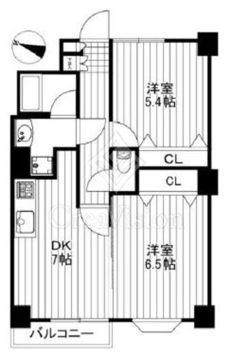 ワールドパレス三軒茶屋 2階 間取り図