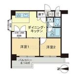 ライオンズマンション鉄砲洲第3 4階 間取り図