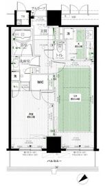 アップルタワー東京キャナルコート 7階 間取り図