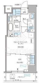 パークアクシス住吉ガーデンスクエア 611 間取り図