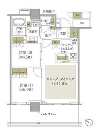 ブリリア有明シティタワー 15階 間取り図