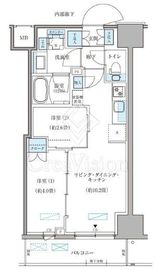 パークアクシス住吉ガーデンスクエア 307 間取り図