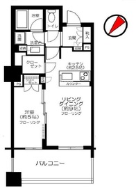 ブリリア有明スカイタワー 21階 間取り図