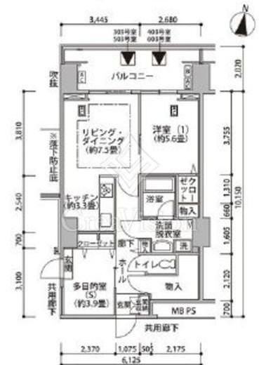 東雲キャナルコートCODAN 17-403 間取り図