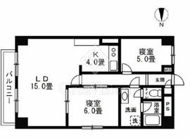 チュリス西麻布 4階 間取り図