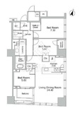 Ｂｒｉｌｌｉａ二番町 2階 間取り図