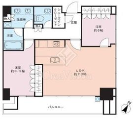 東京ガーデンテラス紀尾井町 住宅棟 9階 間取り図