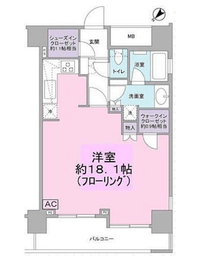 レフィール銀座フロント 12階 間取り図