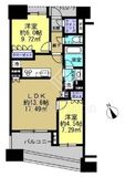 カワサキ・ミッドマークタワー 6階 間取り図
