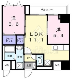 ザ・グラン キース 803 間取り図
